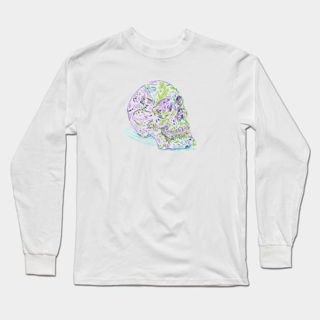 2021 03 skulls human Long Sleeve T-Shirt by Katherine Montalto